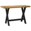 Työpöytä NOAIN X-muotoiset jalat 120x50x75 cm massiivipuu mänty