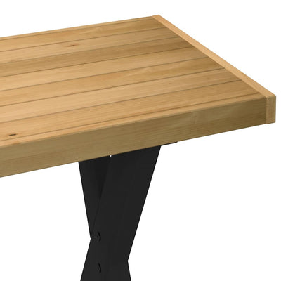 Työpöytä noain x-muotoiset jalat Edu 120x50x75cm (massiivipuu mänty)