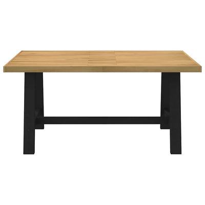 ruokapöytä NOAIN Amuotoiset jalat 160x90x75cm massiivipuu mänty