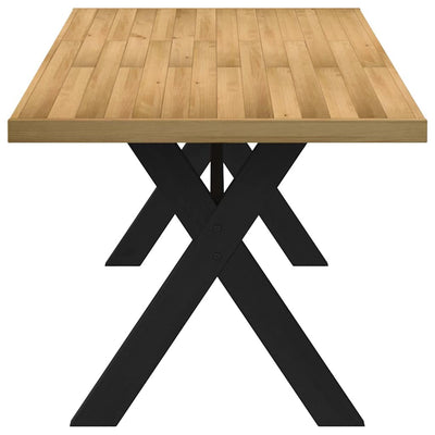 ruokapöytä NOAIN X-muotoiset jalat 180x90x75 cm