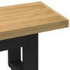 ruokapöytä NOAIN U-muotoiset jalat 180x40x45cm massiivipuumänty