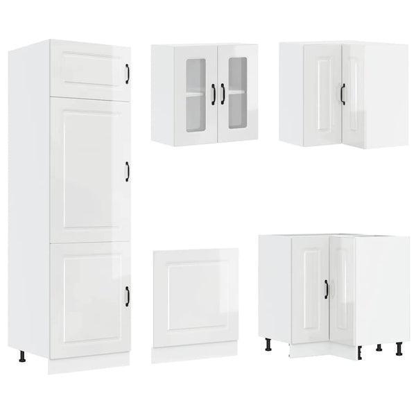 14-osainen keittiökaappisarja "Porto" Gloss White