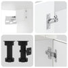 14-osainen keittiökaappisarja "Porto" Gloss White