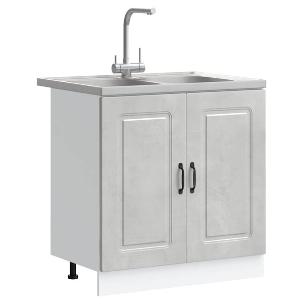 Keittiökaappi Kalmar Betoni Harmaa 80 x 46 x 81,5 cm