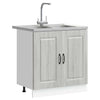 Keittiökaappi Kalmar Harmaa Sonoma 80 x 46 x 81,5 cm