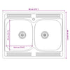 Pesuallas-kaappi Lucca 2 kpl Valkoinen Tekninen puu