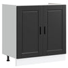Pesuallas-kaappi Porto 2 kpl Musta 80 x 46 x 81,5 cm