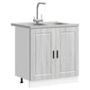 Pesuallas-kaappi Porto 2 kpl Harmaa 80 x 46 x 81,5 cm