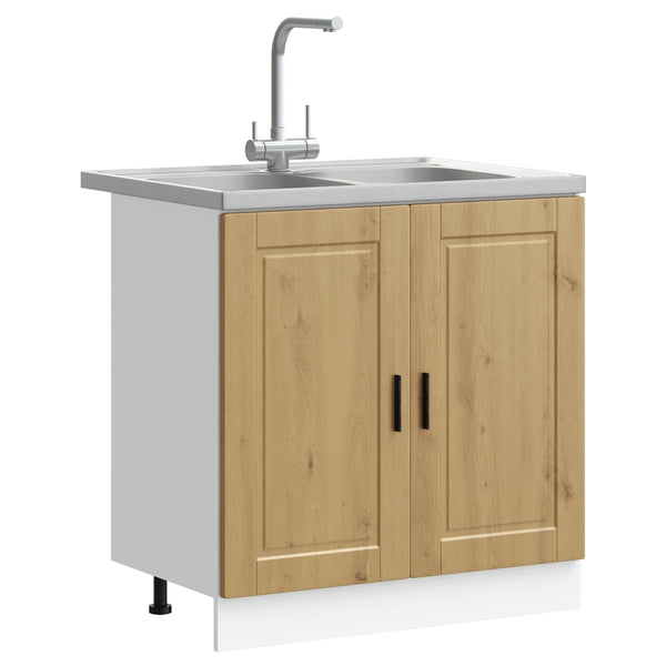 Pesuallas-kaappi Porto 2 kpl Ruskea 80 x 46 x 81,5 cm