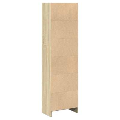 Kirjahylly Sonoma-tammi 40x24x143 cm tekninen puu
