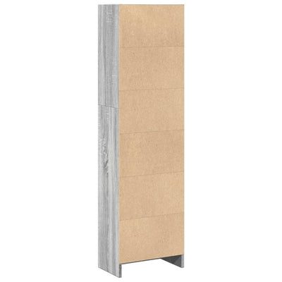 Kirjahylly harmaa Sonoma 40x24x143 cm tekninen puu