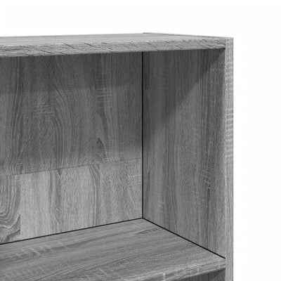Kirjahylly harmaa Sonoma 40x24x143 cm tekninen puu