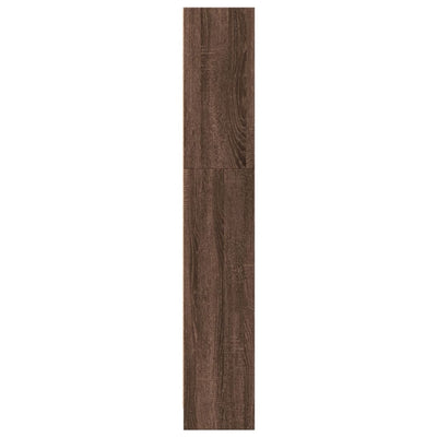 Kirjahylly ruskea tammi 40x24x143 cm tekninen puu