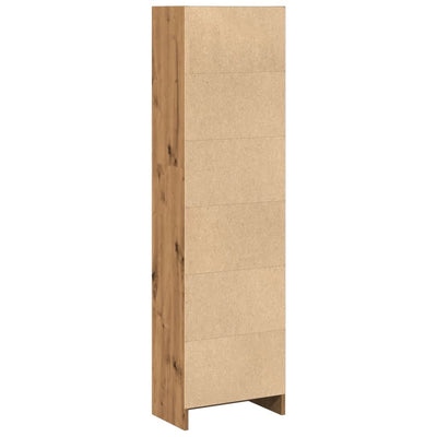 Kirjahylly artesaani tammi 40x24x143 cm tekninen puu