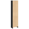 Kirjahylly musta 40x24x176 cm tekninen puu