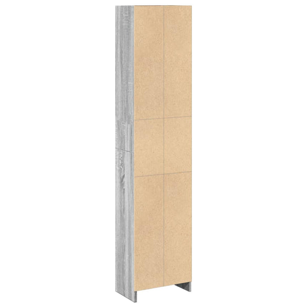 Kirjahylly harmaa Sonoma 40x24x176 cm tekninen puu