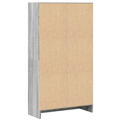 Kirjahylly harmaa Sonoma 60x24x109 cm tekninen puu