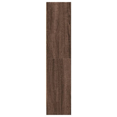 Kirjahylly ruskea tammi 60x24x109 cm tekninen puu