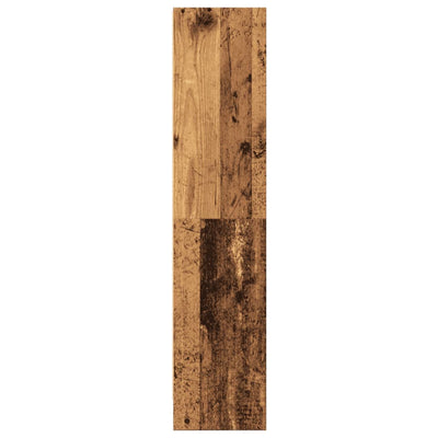 Kirjahylly vanha puu 60x24x109 cm tekninen puu