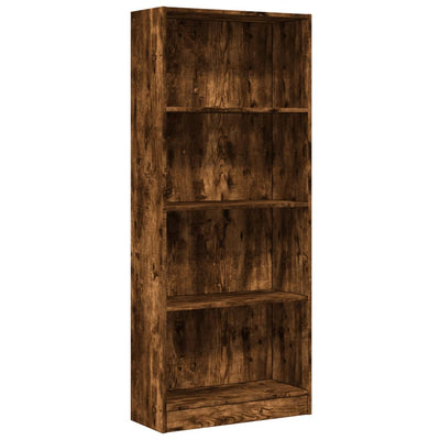 Kirjahylly savutammi 60x24x143 cm tekninen puu