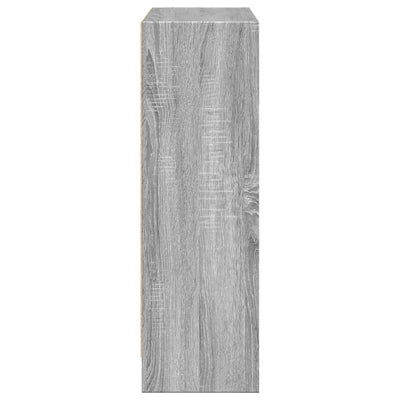 Kirjahylly harmaa Sonoma 80x24x76 cm tekninen puu