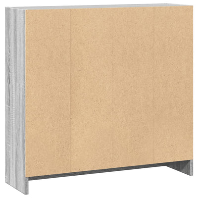 Kirjahylly harmaa Sonoma 80x24x76 cm tekninen puu