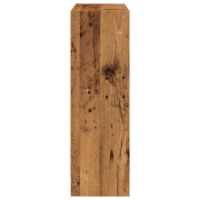 Kirjahylly vanha puu 80x24x76 cm tekninen puu