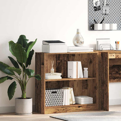 Vanha puu kirjahylly Ciuncan 80x24x76cm (puinen)