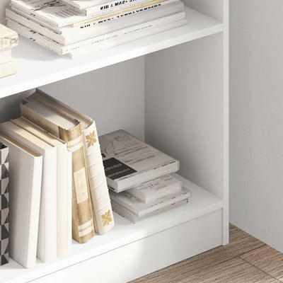 Valkoinen kirjahylly Ciuncan 80x24x109cm (puinen)