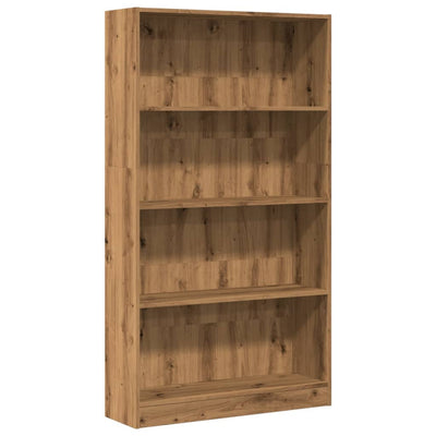 Kirjahylly artesaani tammi 80x24x143 cm tekninen puu