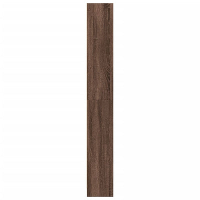 Kirjahylly ruskea tammi 80x24x176 cm tekninen puu