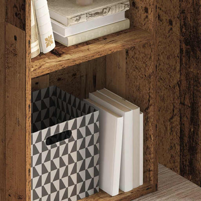 Vanha puu kirjahylly Kourous 40x30x77cm (puinen)