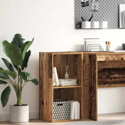 Vanha puu kirjahylly Kourous 40x30x77cm (puinen)