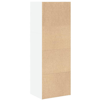 Kirjahylly valkoinen 40x30x114 cm tekninen puu