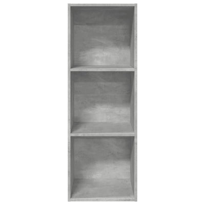 Kirjahylly betoninharmaa 40x30x114 cm tekninen puu