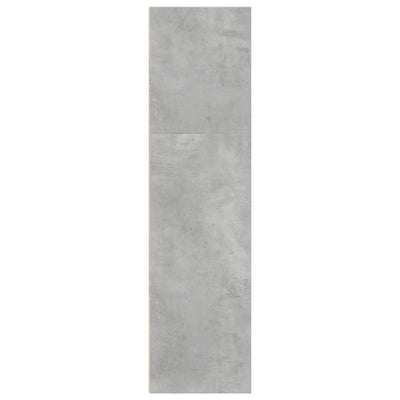 Kirjahylly betoninharmaa 40x30x114 cm tekninen puu