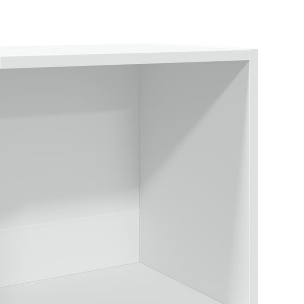 Kirjahylly valkoinen 40x30x189 cm lastulevy