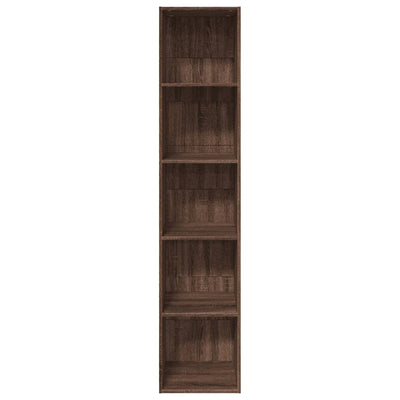 Kirjahylly ruskea tammi 40x30x189 cm tekninen puu