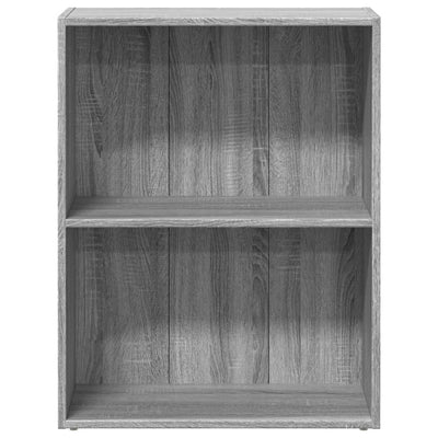 Kirjahylly harmaa Sonoma 60x30x77 cm tekninen puu