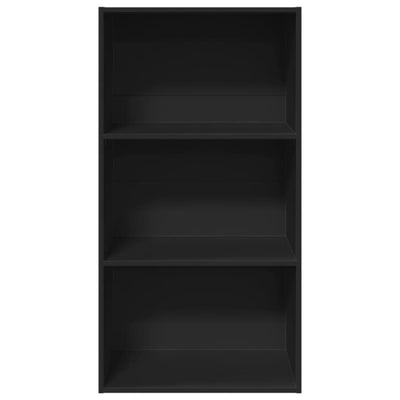 Kirjahylly musta 60x30x114 cm tekninen puu