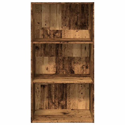 Kirjahylly vanha puu 60x30x114 cm tekninen puu