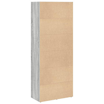 Kirjahylly harmaa Sonoma 60x30x152 cm tekninen puu