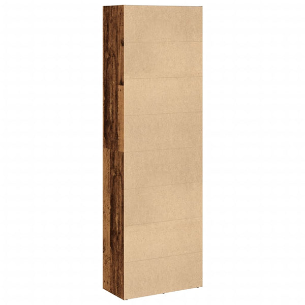Kirjahylly vanha puu 60x30x189 cm tekninen puu