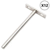 kelluvat hyllykannattimet 12 kpl näkymätöntä Ø10x150 mm