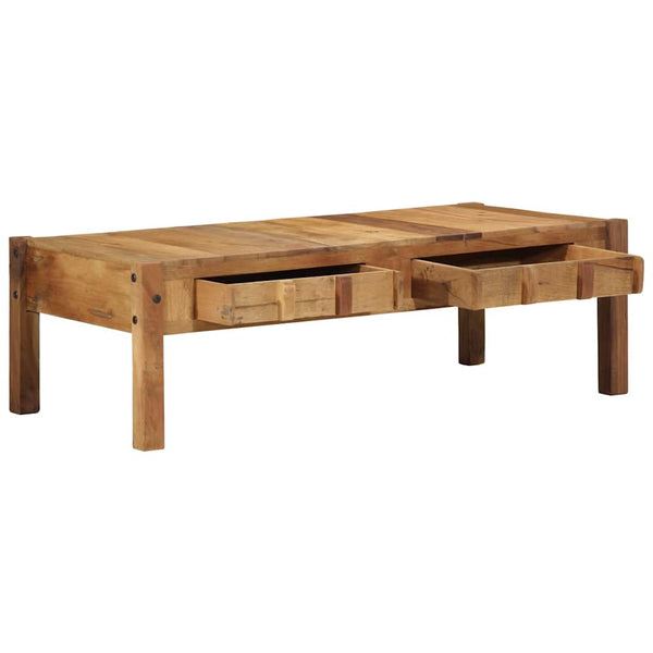 Sohvapöytä Ruskea 110 x 54 x 35 cm Kierrätetty massiivinen puu