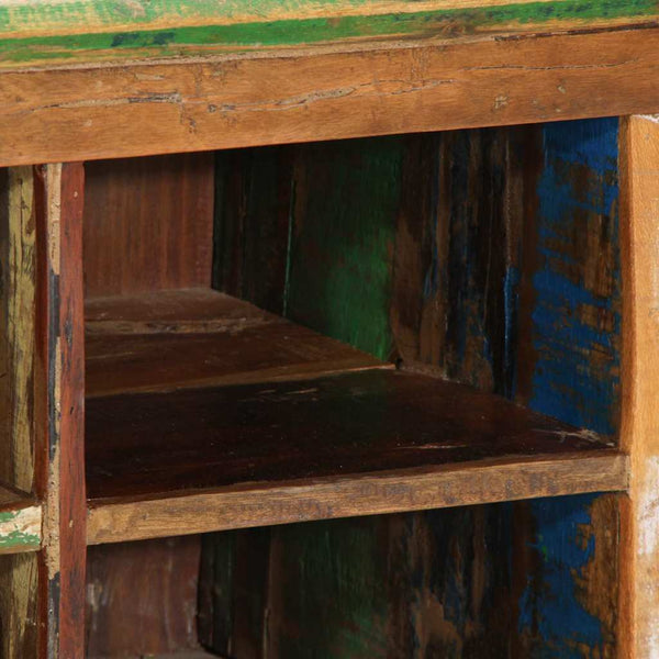 Kenkäkaappi 110 x 35 x 40 cm Kierrätetty massiivinen puu Ruskea