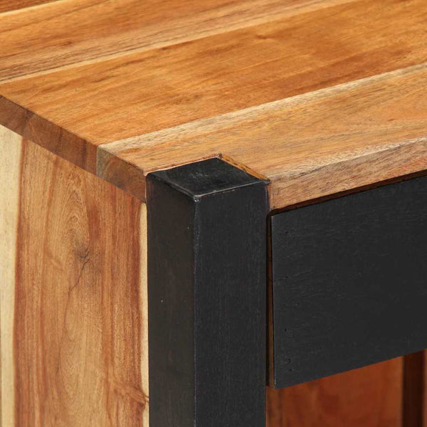 Yöpöytäkaappi 2 pcs Ruskea 40 x 35 x 50 cm täysi akaasiapuu