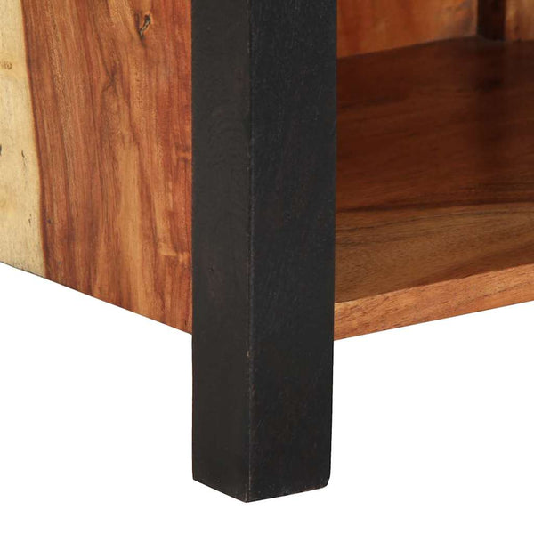 Yöpöytäkaappi 2 pcs Ruskea 40 x 35 x 50 cm täysi akaasiapuu