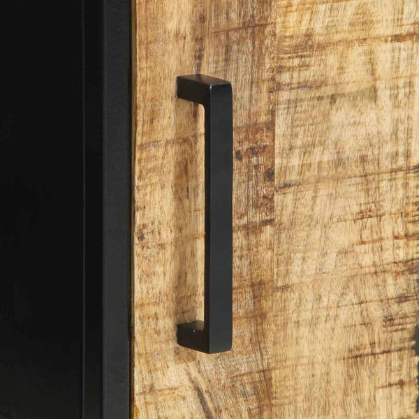 Yöpöytäkaappi 2 pcs ruskea ja musta 30 x 30 x 40 cm