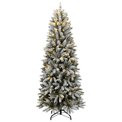 Tekojoulukuusi lumihuurteella Nurtean 240cm (300 led-valoa)